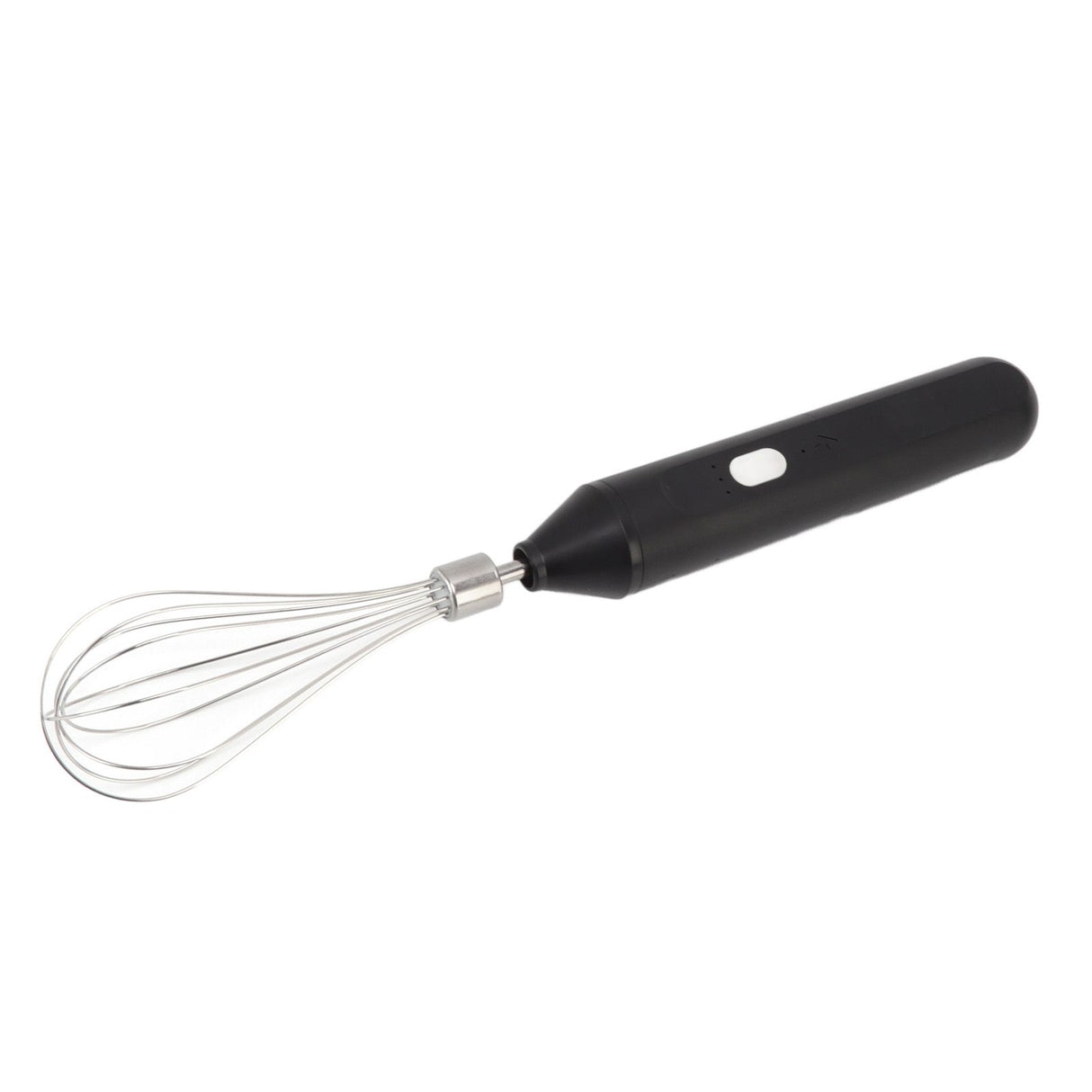 Electric Egg Beater Handheld USB Charging Milk Frother Portable Cordless Drink Mixer with Stainless Steel Whisk Black