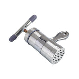 Manual Press Pasta Machine Stainless Steel Hand Wringing Noodles Making Machine with 5 Noodle Mould