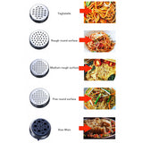 Manual Press Pasta Machine Stainless Steel Hand Wringing Noodles Making Machine with 5 Noodle Mould - Extra Image