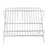 Dish Drainers Foldable X Shape 2 Tier Dish Drying Rack Dinner Plate Bowl Drying Holder Rack for Kitchen Counters