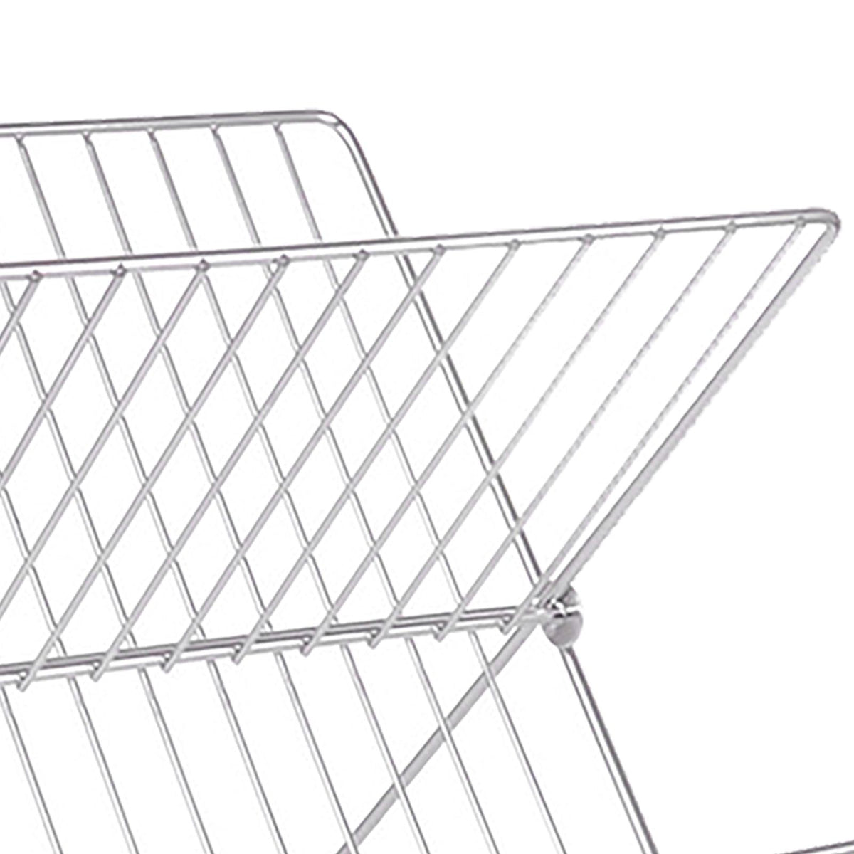 Dish Drainers Foldable X Shape 2 Tier Dish Drying Rack Dinner Plate Bowl Drying Holder Rack for Kitchen Counters