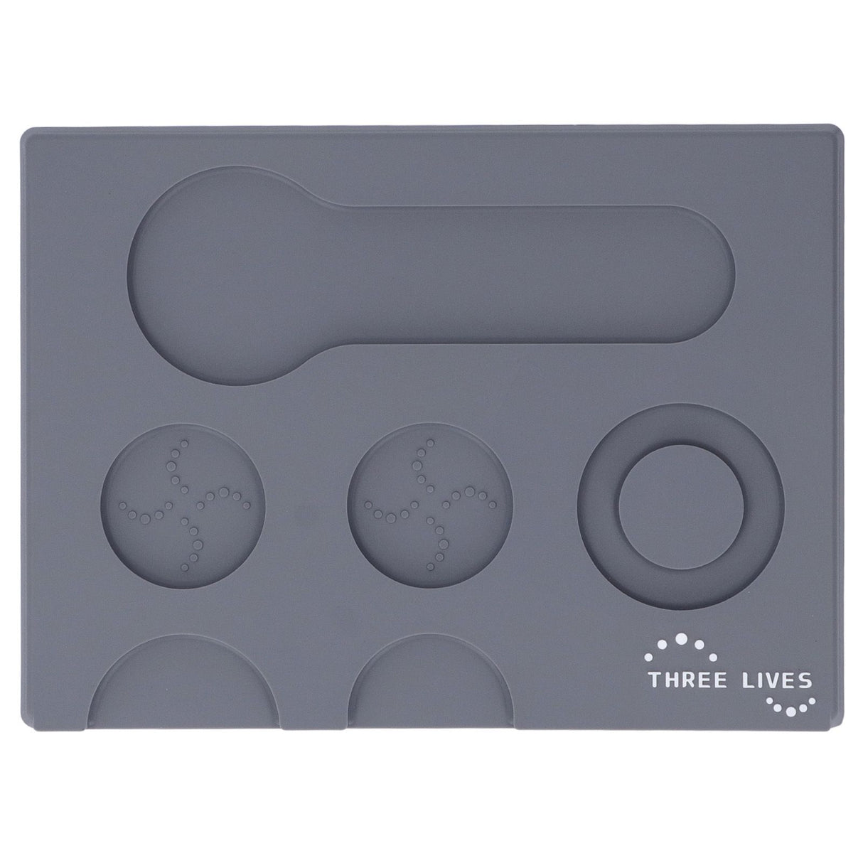 Coffee Tampers Mat Portable PVC Polished Back Antiskid Coffee Tamping Pad for Bar Cafe Home Grey