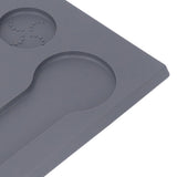 Coffee Tampers Mat Portable PVC Polished Back Antiskid Coffee Tamping Pad for Bar Cafe Home Grey