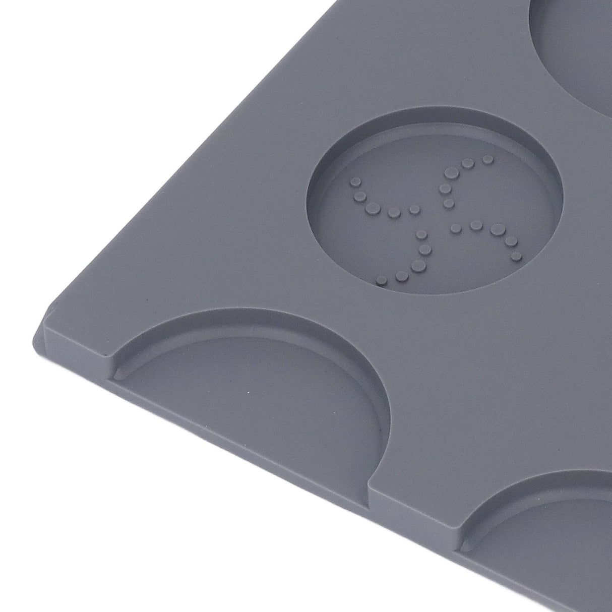 Coffee Tampers Mat Portable PVC Polished Back Antiskid Coffee Tamping Pad for Bar Cafe Home Grey