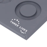 Coffee Tampers Mat Portable PVC Polished Back Antiskid Coffee Tamping Pad for Bar Cafe Home Grey - Extra Image