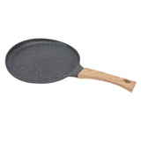 Frying Pan Prevents Stick Medical Stone Coating Aluminium Alloy Integrated Die Casting Breakfast Pan - Rear View