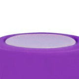 Wine Bottle Stopper Food Grade Silicone Stainless Steel 6.1x2.35cm Decorative Practical Reusable Wine Corks for Decoration Purple - Close-Up Angle