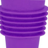 Wine Bottle Stopper Food Grade Silicone Stainless Steel 6.1x2.35cm Decorative Practical Reusable Wine Corks for Decoration Purple