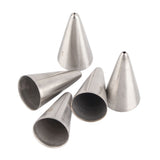 5 Pcs Piping Tips Set Stainless Steel Cake Decorating Supplies for Baking Cupcakes Cookies - Extra Image
