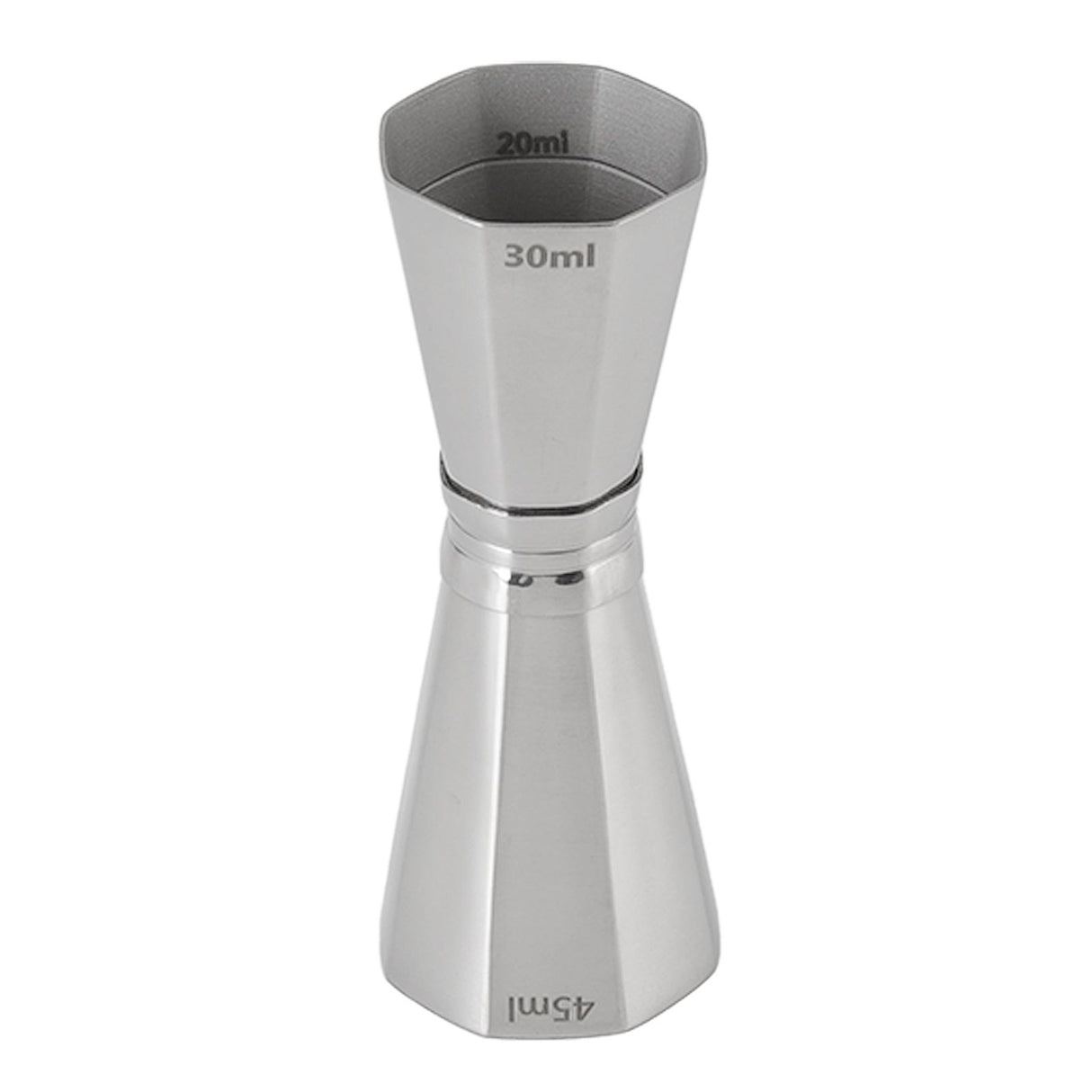 304 Stainless Steel Jigger with Scales Octagonal Double Cocktail Jigger Measuring Tool for Bartenders