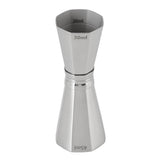 304 Stainless Steel Jigger with Scales Octagonal Double Cocktail Jigger Measuring Tool for Bartenders - Top-Down View