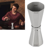 304 Stainless Steel Jigger with Scales Octagonal Double Cocktail Jigger Measuring Tool for Bartenders - Extra Image