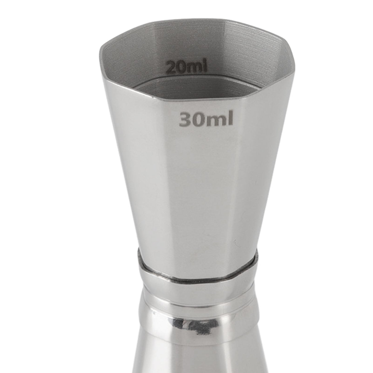 304 Stainless Steel Jigger with Scales Octagonal Double Cocktail Jigger Measuring Tool for Bartenders