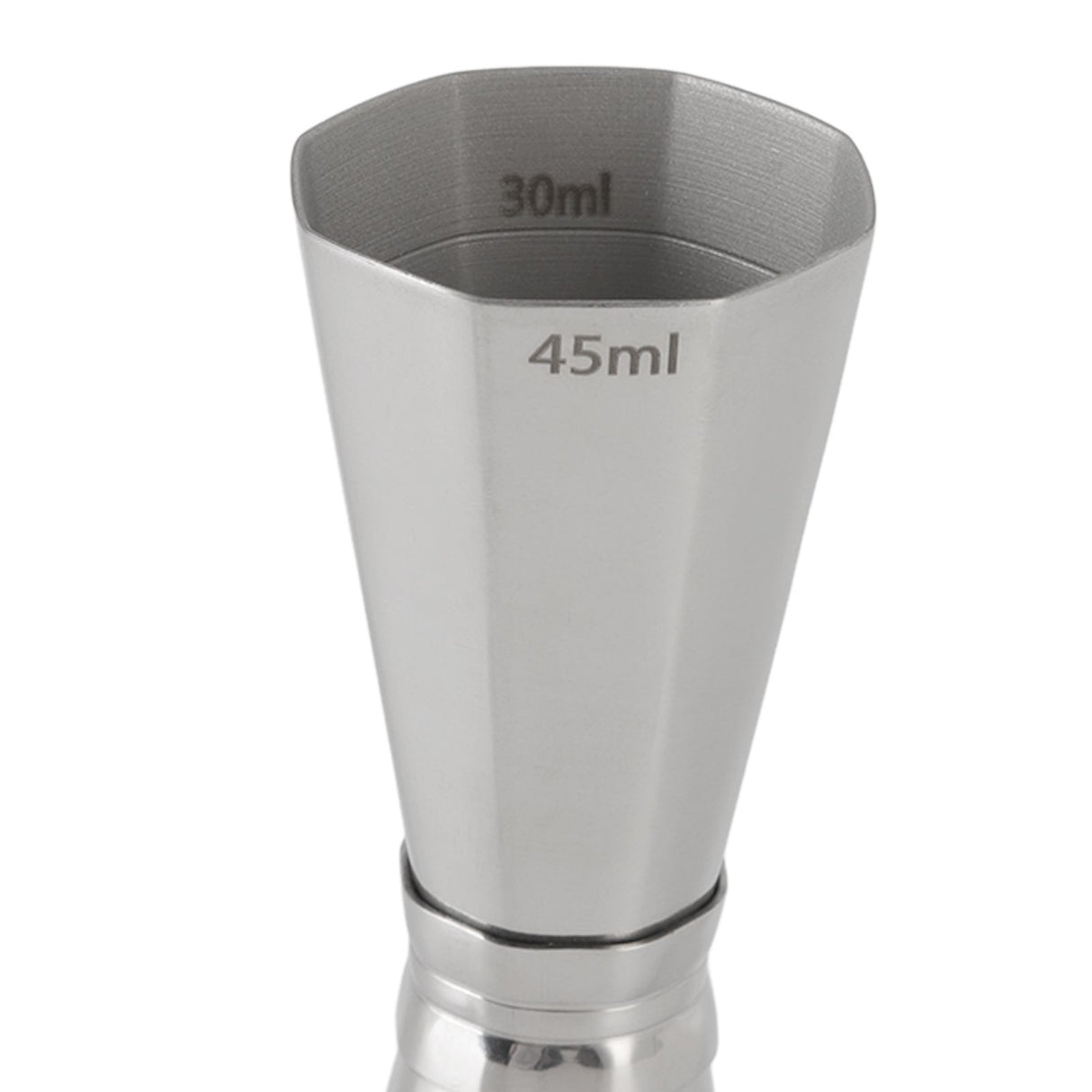 304 Stainless Steel Jigger with Scales Octagonal Double Cocktail Jigger Measuring Tool for Bartenders