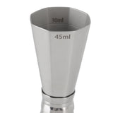 304 Stainless Steel Jigger with Scales Octagonal Double Cocktail Jigger Measuring Tool for Bartenders