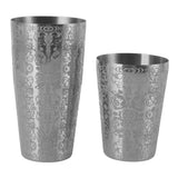 Stainless Steel Cocktail Shaker Engraved Martini Shaker Silver Japanese American Boston Bar Mixer Bottomless
