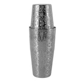 Stainless Steel Cocktail Shaker Engraved Martini Shaker Silver Japanese American Boston Bar Mixer Bottomless - Side View