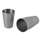 Stainless Steel Cocktail Shaker Engraved Martini Shaker Silver Japanese American Boston Bar Mixer Bottomless - 45-Degree Angle
