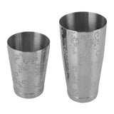 Stainless Steel Cocktail Shaker Engraved Martini Shaker Silver Japanese American Boston Bar Mixer Bottomed