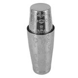 Stainless Steel Cocktail Shaker Engraved Martini Shaker Silver Japanese American Boston Bar Mixer Bottomed