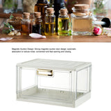 Desktop Cup Storage Box Stackable Dustproof Water Cup Storage Box Home Coffee Glass Holder with Lid White Ordinary 38x27.5x22.6cm/15.0x10.8x8.9in