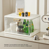 Desktop Cup Storage Box Stackable Dustproof Water Cup Storage Box Home Coffee Glass Holder with Lid White Ordinary 38x27.5x22.6cm/15.0x10.8x8.9in - Extra Image