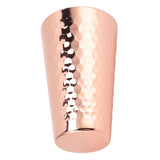 Drinking Cup 304 Stainless Steel Hammered Multipurpose Moscow Mule Mug for Bar Home Copper Plating - Low Angle