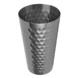 Drinking Cup 304 Stainless Steel Hammered Multipurpose Moscow Mule Mug for Bar Home Black Plating - Top-Down View