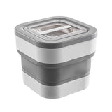 Rice Food Storage Containers Collapsible Dog Pet Cat Food Flour Storage Bin Leakproof Sealable Kitchen Food Container