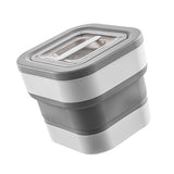 Rice Food Storage Containers Collapsible Dog Pet Cat Food Flour Storage Bin Leakproof Sealable Kitchen Food Container