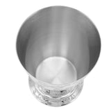 Cocktail Drinking Cup 304 Stainless Steel Silver Finish Moscow Mule Mug for Bars Home Leaf Pattern Carving - Extra Image