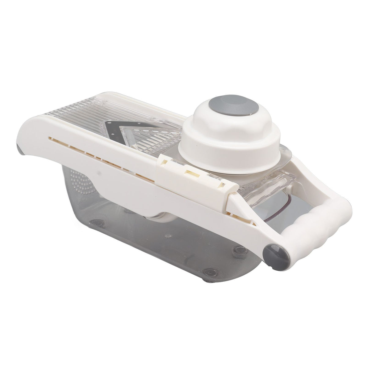 Fruit and Vegetable Slice Cutter Stainless Steel Lemon Potato Slicing Tool with Hand Guard for Home Kitchens
