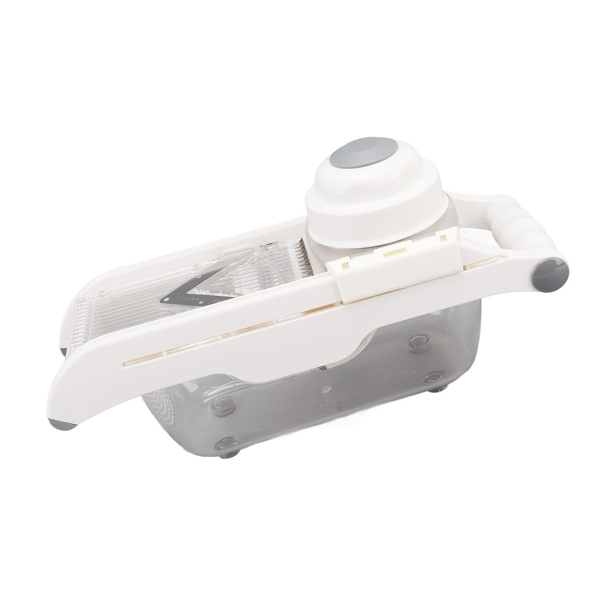Fruit and Vegetable Slice Cutter Stainless Steel Lemon Potato Slicing Tool with Hand Guard for Home Kitchens