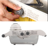 Fruit and Vegetable Slice Cutter Stainless Steel Lemon Potato Slicing Tool with Hand Guard for Home Kitchens