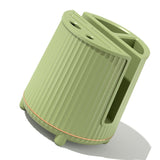 Multifunctional Rotating Knife Holder Kitchen Chopping Board Knife Storage Rack Large Capacity Drain Chopstick Knife Shelf Single Layer Avocado Green