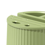 Multifunctional Rotating Knife Holder Kitchen Chopping Board Knife Storage Rack Large Capacity Drain Chopstick Knife Shelf Single Layer Avocado Green