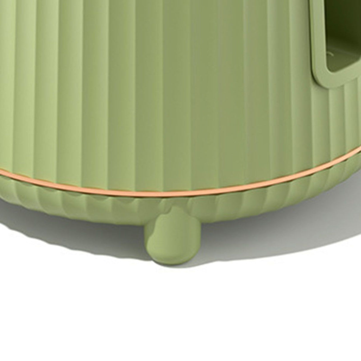 Multifunctional Rotating Knife Holder Kitchen Chopping Board Knife Storage Rack Large Capacity Drain Chopstick Knife Shelf Single Layer Avocado Green