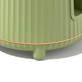 Multifunctional Rotating Knife Holder Kitchen Chopping Board Knife Storage Rack Large Capacity Drain Chopstick Knife Shelf Single Layer Avocado Green