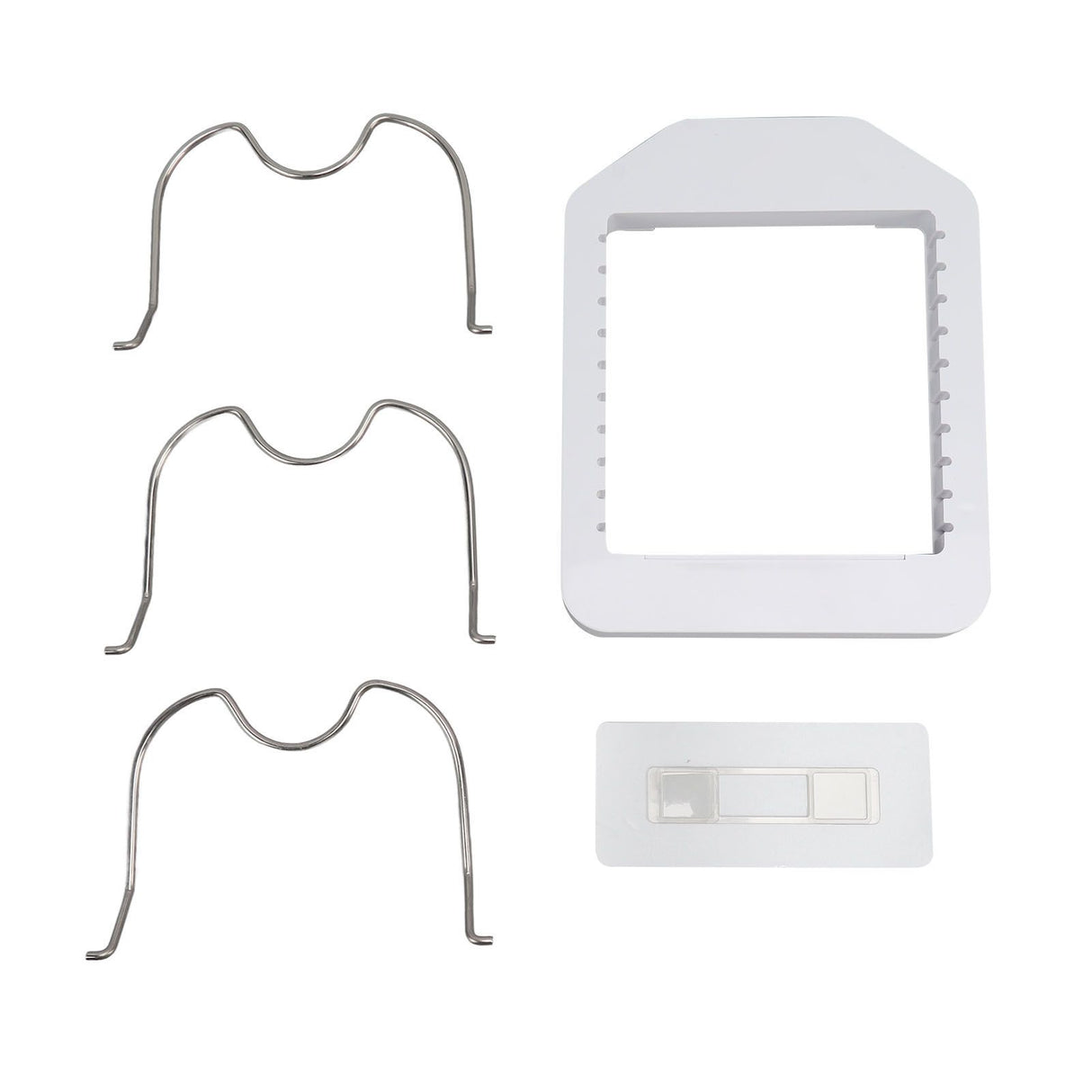 Pot Lid Organizer Plastic U Shaped Cooking Top Cover Storage Rack for Home Kitchen White