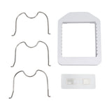 Pot Lid Organizer Plastic U Shaped Cooking Top Cover Storage Rack for Home Kitchen White