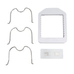 Pot Lid Organizer Plastic U Shaped Cooking Top Cover Storage Rack for Home Kitchen White