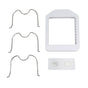 Pot Lid Organizer Plastic U Shaped Cooking Top Cover Storage Rack for Home Kitchen White