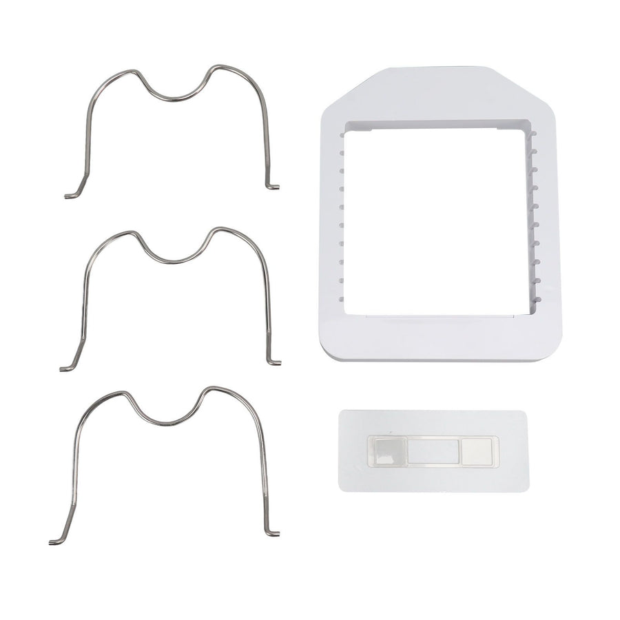Pot Lid Organizer Plastic U Shaped Cooking Top Cover Storage Rack for Home Kitchen White