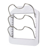 Pot Lid Organizer Plastic U Shaped Cooking Top Cover Storage Rack for Home Kitchen White
