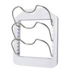Pot Lid Organizer Plastic U Shaped Cooking Top Cover Storage Rack for Home Kitchen White