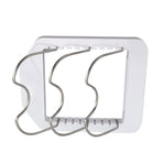 Pot Lid Organizer Plastic U Shaped Cooking Top Cover Storage Rack for Home Kitchen White