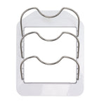 Pot Lid Organizer Plastic U Shaped Cooking Top Cover Storage Rack for Home Kitchen White
