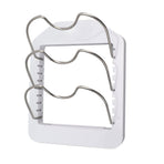 Pot Lid Organizer Plastic U Shaped Cooking Top Cover Storage Rack for Home Kitchen White