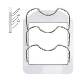 Pot Lid Organizer Plastic U Shaped Cooking Top Cover Storage Rack for Home Kitchen White - Extra Image