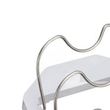Pot Lid Organizer Plastic U Shaped Cooking Top Cover Storage Rack for Home Kitchen White